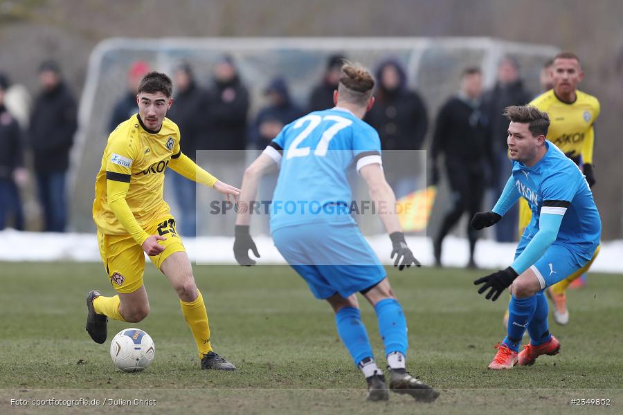 Samuel Röthlein, Sportgelände Am Sonnenstuhl, Randersacker, 21.01.2023, sport, action, BFV, Januar 2023, Fussball, Freundschaftsspiel, Regional-FS, VFB, FWK, VfB Bad Mergentheim, FC Würzburger Kickers - Bild-ID: 2349852
