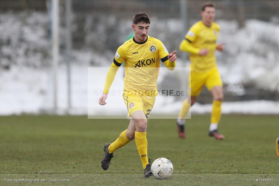 Samuel Röthlein, Sportgelände Am Sonnenstuhl, Randersacker, 21.01.2023, sport, action, BFV, Januar 2023, Fussball, Freundschaftsspiel, Regional-FS, VFB, FWK, VfB Bad Mergentheim, FC Würzburger Kickers - Bild-ID: 2349857