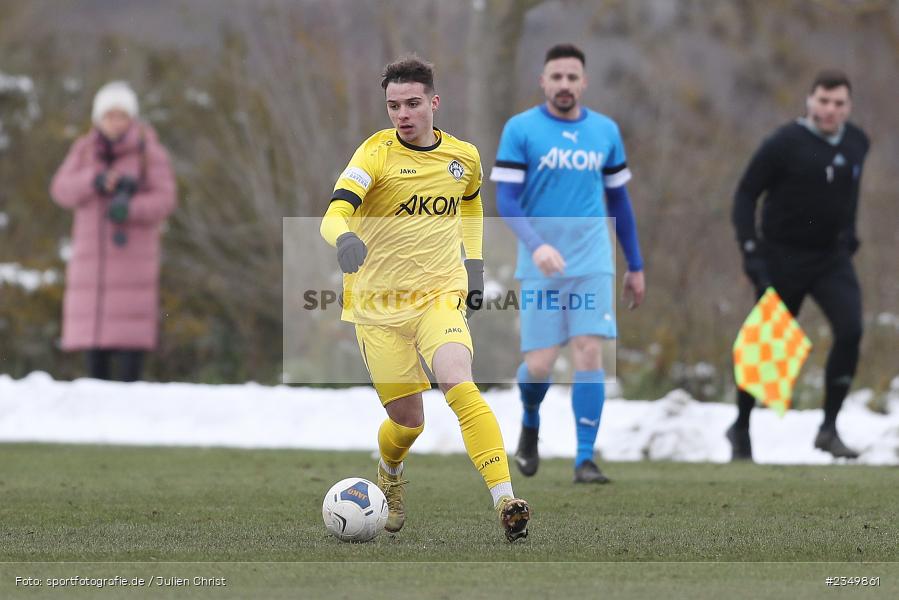 Vladislav Ursu, Sportgelände Am Sonnenstuhl, Randersacker, 21.01.2023, sport, action, BFV, Januar 2023, Fussball, Freundschaftsspiel, Regional-FS, VFB, FWK, VfB Bad Mergentheim, FC Würzburger Kickers - Bild-ID: 2349861