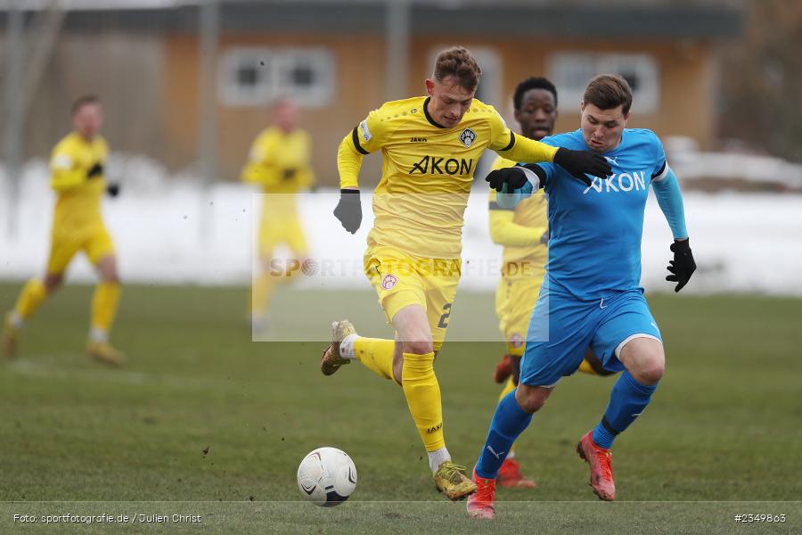 Franz Helmer, Sportgelände Am Sonnenstuhl, Randersacker, 21.01.2023, sport, action, BFV, Januar 2023, Fussball, Freundschaftsspiel, Regional-FS, VFB, FWK, VfB Bad Mergentheim, FC Würzburger Kickers - Bild-ID: 2349863