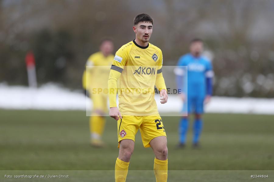 Samuel Röthlein, Sportgelände Am Sonnenstuhl, Randersacker, 21.01.2023, sport, action, BFV, Januar 2023, Fussball, Freundschaftsspiel, Regional-FS, VFB, FWK, VfB Bad Mergentheim, FC Würzburger Kickers - Bild-ID: 2349864