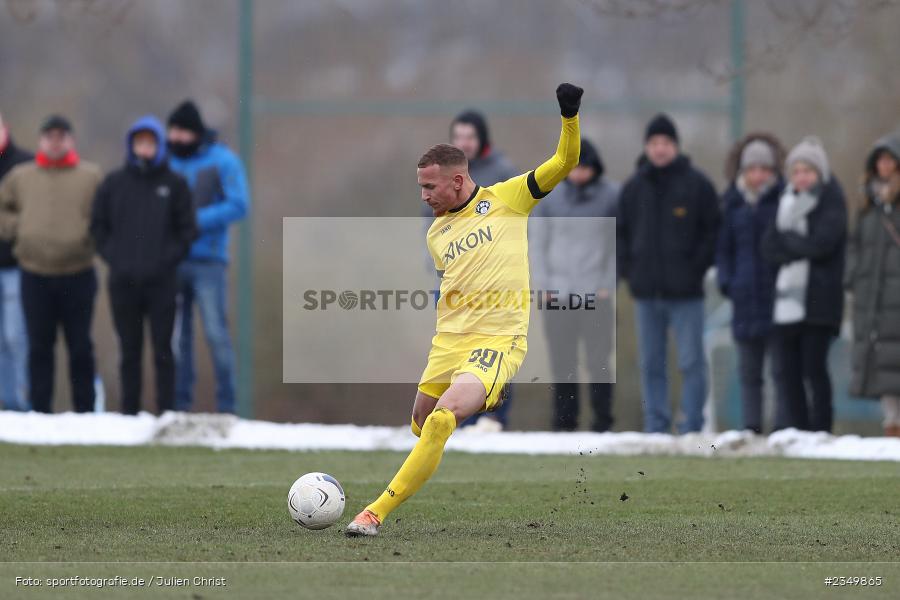 Benyas Solomon Junge-Abiol, Sportgelände Am Sonnenstuhl, Randersacker, 21.01.2023, sport, action, BFV, Januar 2023, Fussball, Freundschaftsspiel, Regional-FS, VFB, FWK, VfB Bad Mergentheim, FC Würzburger Kickers - Bild-ID: 2349865