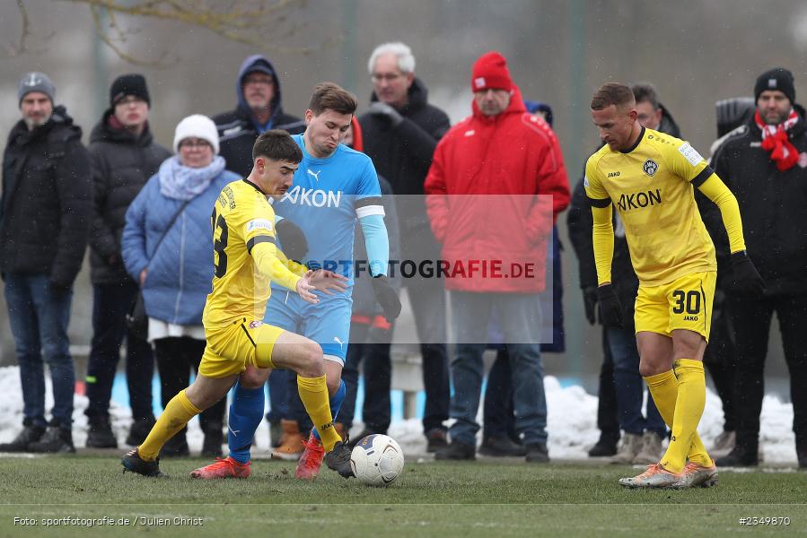 Samuel Röthlein, Sportgelände Am Sonnenstuhl, Randersacker, 21.01.2023, sport, action, BFV, Januar 2023, Fussball, Freundschaftsspiel, Regional-FS, VFB, FWK, VfB Bad Mergentheim, FC Würzburger Kickers - Bild-ID: 2349870