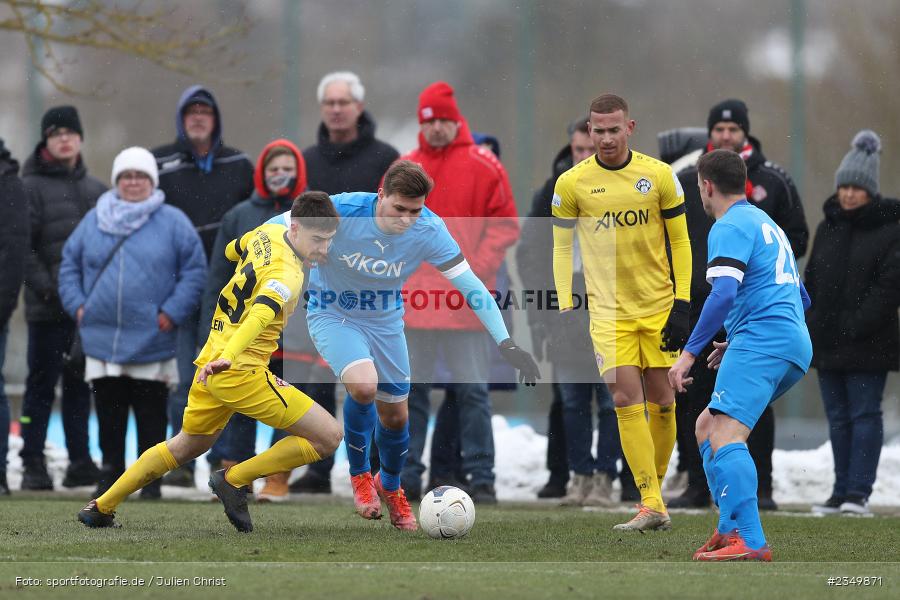 Samuel Röthlein, Sportgelände Am Sonnenstuhl, Randersacker, 21.01.2023, sport, action, BFV, Januar 2023, Fussball, Freundschaftsspiel, Regional-FS, VFB, FWK, VfB Bad Mergentheim, FC Würzburger Kickers - Bild-ID: 2349871