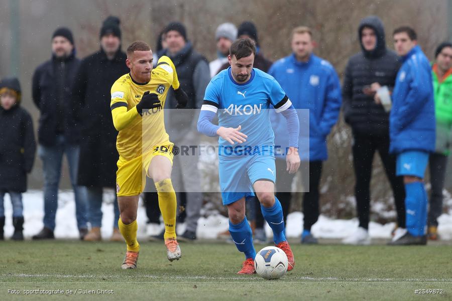 Benyas Solomon Junge-Abiol, Sportgelände Am Sonnenstuhl, Randersacker, 21.01.2023, sport, action, BFV, Januar 2023, Fussball, Freundschaftsspiel, Regional-FS, VFB, FWK, VfB Bad Mergentheim, FC Würzburger Kickers - Bild-ID: 2349872