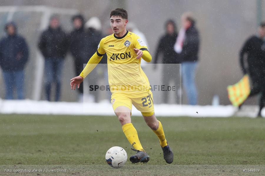 Samuel Röthlein, Sportgelände Am Sonnenstuhl, Randersacker, 21.01.2023, sport, action, BFV, Januar 2023, Fussball, Freundschaftsspiel, Regional-FS, VFB, FWK, VfB Bad Mergentheim, FC Würzburger Kickers - Bild-ID: 2349879