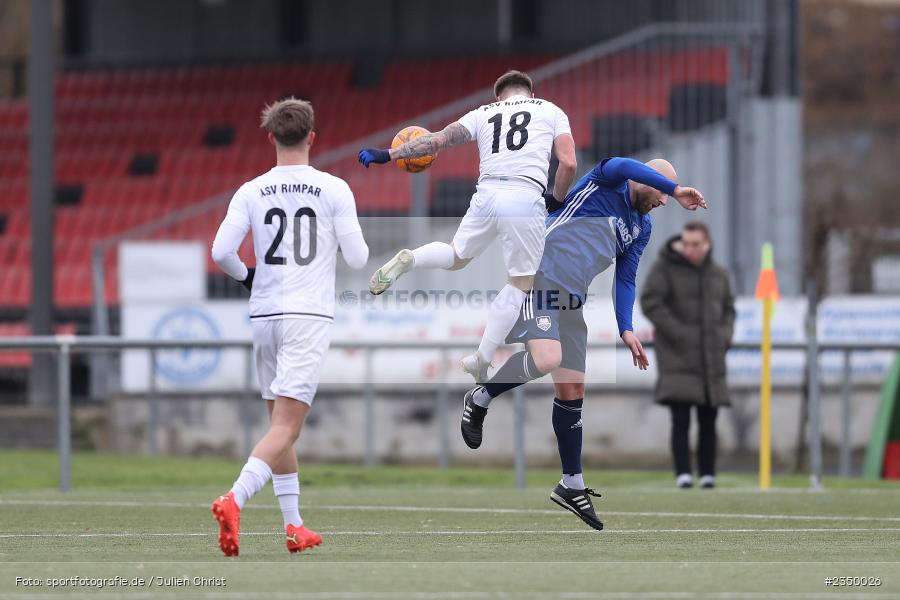 Marco Kramosch, Kunstrasenspielfeld, Rimpar, 28.01.2023, sport, action, BFV, Fussball, Landesliga Nordwest, Landesfreundschaftsspiele, TSV, ASV, TSV Gochsheim, ASV Rimpar - Bild-ID: 2350026