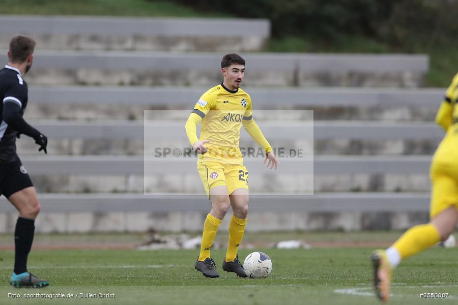Samuel Röthlein, Sportgelände Am Sonnenstuhl, Randersacker, 28.01.2023, sport, action, BFV, Fussball, Bayernliga Nord, Regionalliga Bayern, Landesfreundschaftsspiele, DJK, FWK, DJK Gebenbach, FC Würzburger Kickers - Bild-ID: 2350087