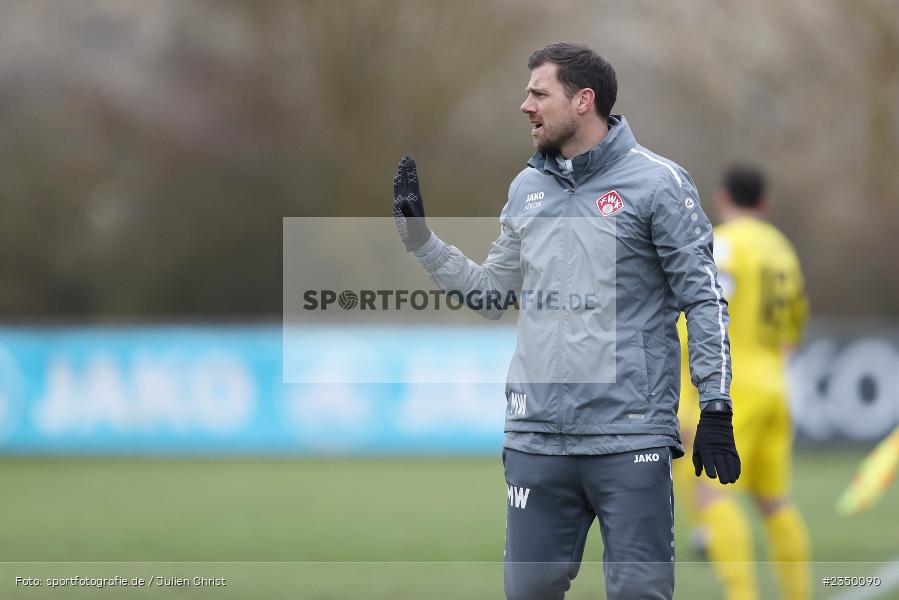 Marco Wildersinn, Sportgelände Am Sonnenstuhl, Randersacker, 28.01.2023, sport, action, BFV, Fussball, Bayernliga Nord, Regionalliga Bayern, Landesfreundschaftsspiele, DJK, FWK, DJK Gebenbach, FC Würzburger Kickers - Bild-ID: 2350090