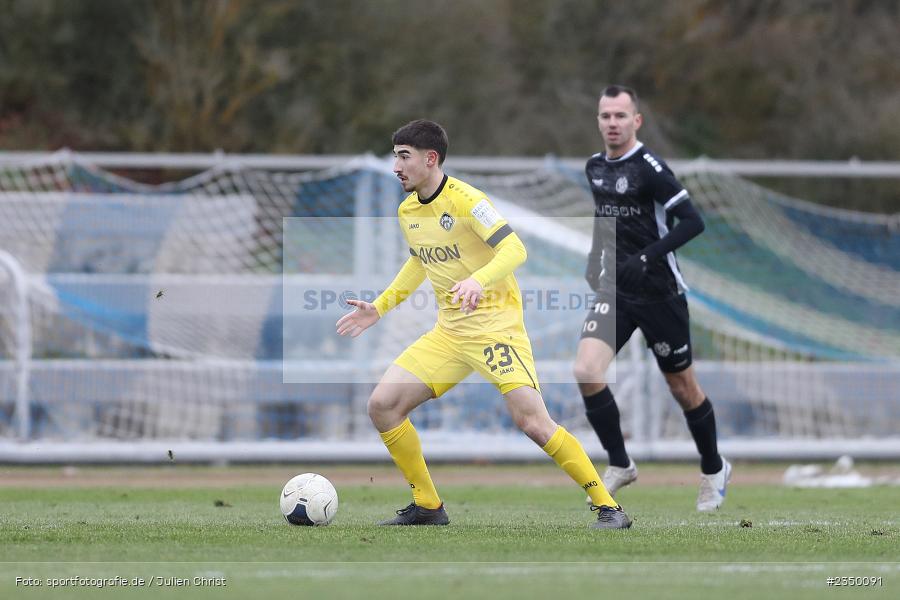 Samuel Röthlein, Sportgelände Am Sonnenstuhl, Randersacker, 28.01.2023, sport, action, BFV, Fussball, Bayernliga Nord, Regionalliga Bayern, Landesfreundschaftsspiele, DJK, FWK, DJK Gebenbach, FC Würzburger Kickers - Bild-ID: 2350091
