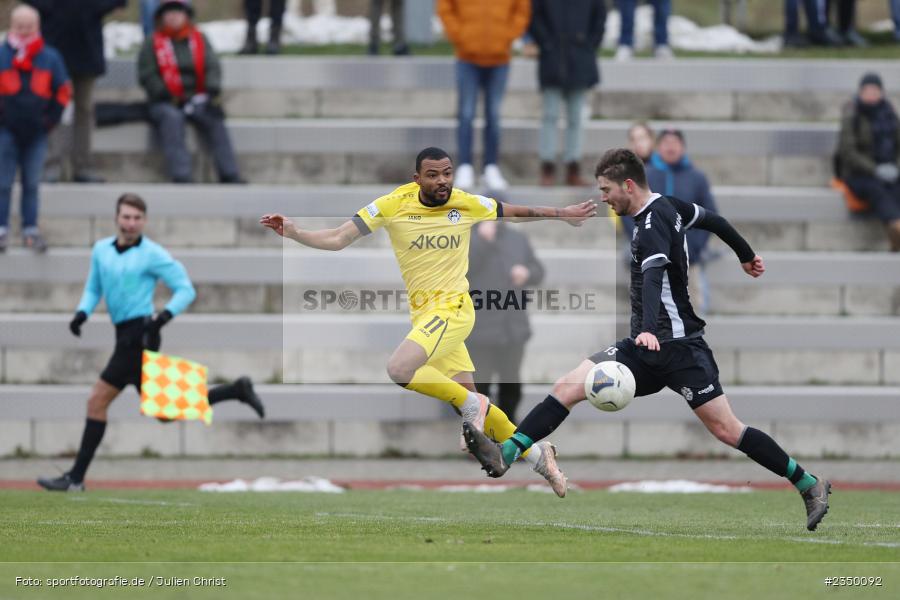 Fabrice Montcheu, Sportgelände Am Sonnenstuhl, Randersacker, 28.01.2023, sport, action, BFV, Fussball, Bayernliga Nord, Regionalliga Bayern, Landesfreundschaftsspiele, DJK, FWK, DJK Gebenbach, FC Würzburger Kickers - Bild-ID: 2350092