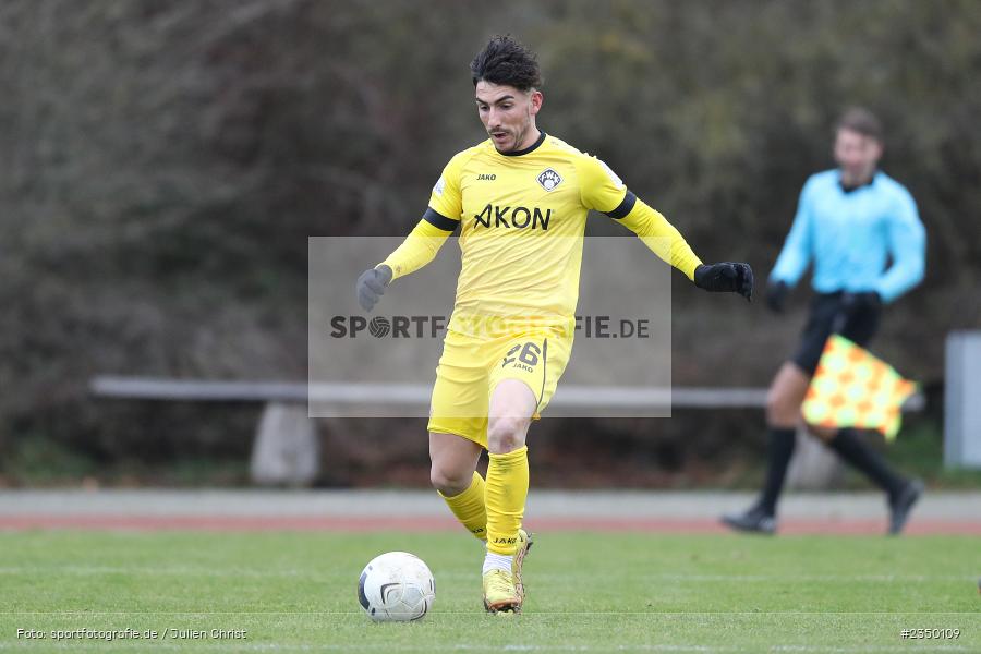 Domenico Alberico, Sportgelände Am Sonnenstuhl, Randersacker, 28.01.2023, sport, action, BFV, Fussball, Bayernliga Nord, Regionalliga Bayern, Landesfreundschaftsspiele, DJK, FWK, DJK Gebenbach, FC Würzburger Kickers - Bild-ID: 2350109