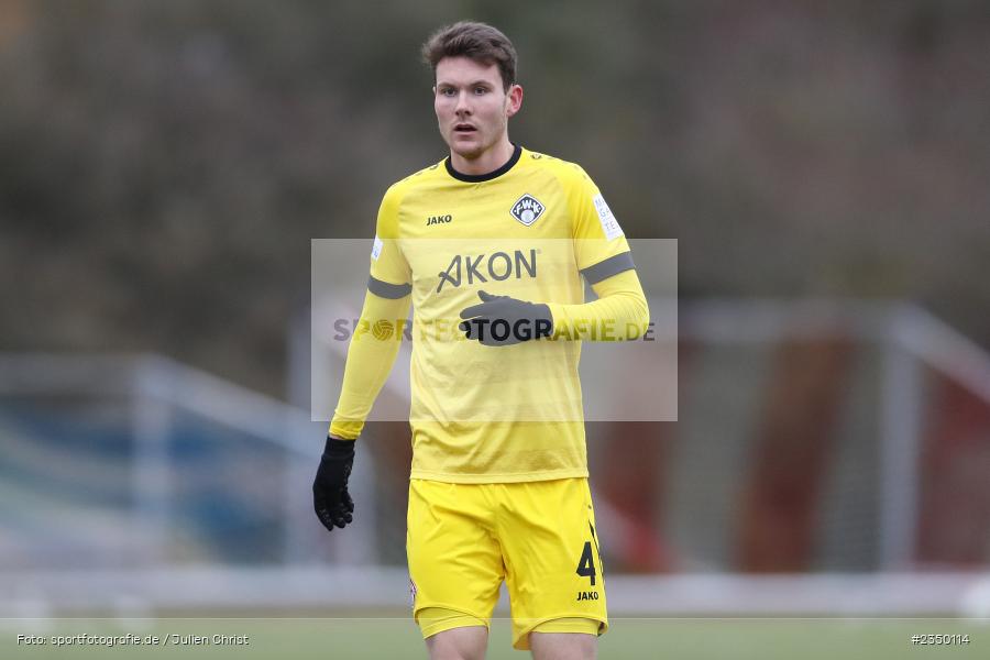 Lukas Müller, Sportgelände Am Sonnenstuhl, Randersacker, 28.01.2023, sport, action, BFV, Fussball, Bayernliga Nord, Regionalliga Bayern, Landesfreundschaftsspiele, DJK, FWK, DJK Gebenbach, FC Würzburger Kickers - Bild-ID: 2350114