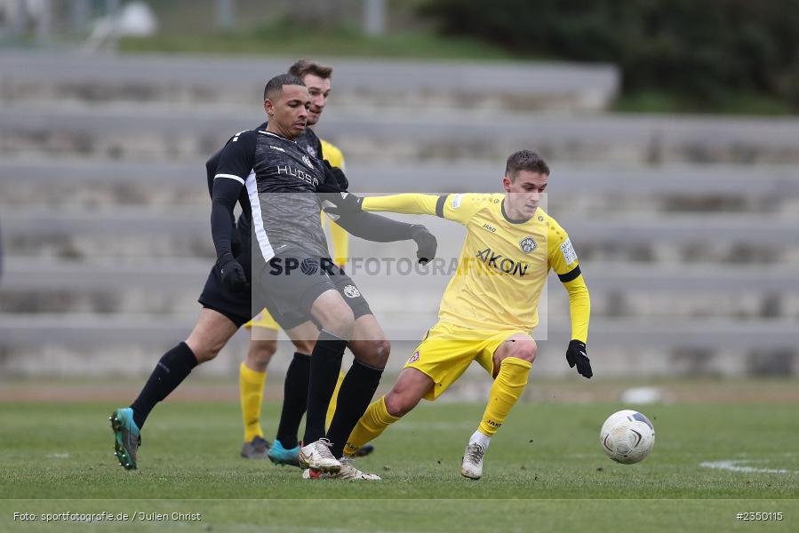Julian Ceesay, Sportgelände Am Sonnenstuhl, Randersacker, 28.01.2023, sport, action, BFV, Fussball, Bayernliga Nord, Regionalliga Bayern, Landesfreundschaftsspiele, DJK, FWK, DJK Gebenbach, FC Würzburger Kickers - Bild-ID: 2350115