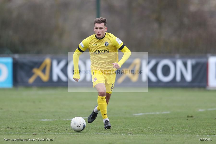 Marius Wegmann, Sportgelände Am Sonnenstuhl, Randersacker, 28.01.2023, sport, action, BFV, Fussball, Bayernliga Nord, Regionalliga Bayern, Landesfreundschaftsspiele, DJK, FWK, DJK Gebenbach, FC Würzburger Kickers - Bild-ID: 2350116