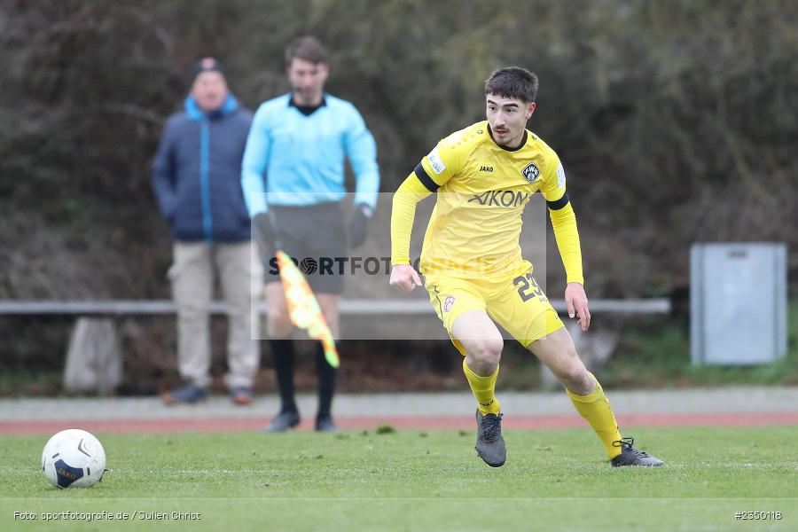 Samuel Röthlein, Sportgelände Am Sonnenstuhl, Randersacker, 28.01.2023, sport, action, BFV, Fussball, Bayernliga Nord, Regionalliga Bayern, Landesfreundschaftsspiele, DJK, FWK, DJK Gebenbach, FC Würzburger Kickers - Bild-ID: 2350118