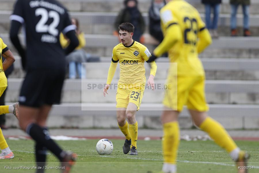 Samuel Röthlein, Sportgelände Am Sonnenstuhl, Randersacker, 28.01.2023, sport, action, BFV, Fussball, Bayernliga Nord, Regionalliga Bayern, Landesfreundschaftsspiele, DJK, FWK, DJK Gebenbach, FC Würzburger Kickers - Bild-ID: 2350134