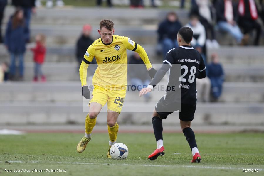 Franz Helmer, Sportgelände Am Sonnenstuhl, Randersacker, 28.01.2023, sport, action, BFV, Fussball, Bayernliga Nord, Regionalliga Bayern, Landesfreundschaftsspiele, DJK, FWK, DJK Gebenbach, FC Würzburger Kickers - Bild-ID: 2350173
