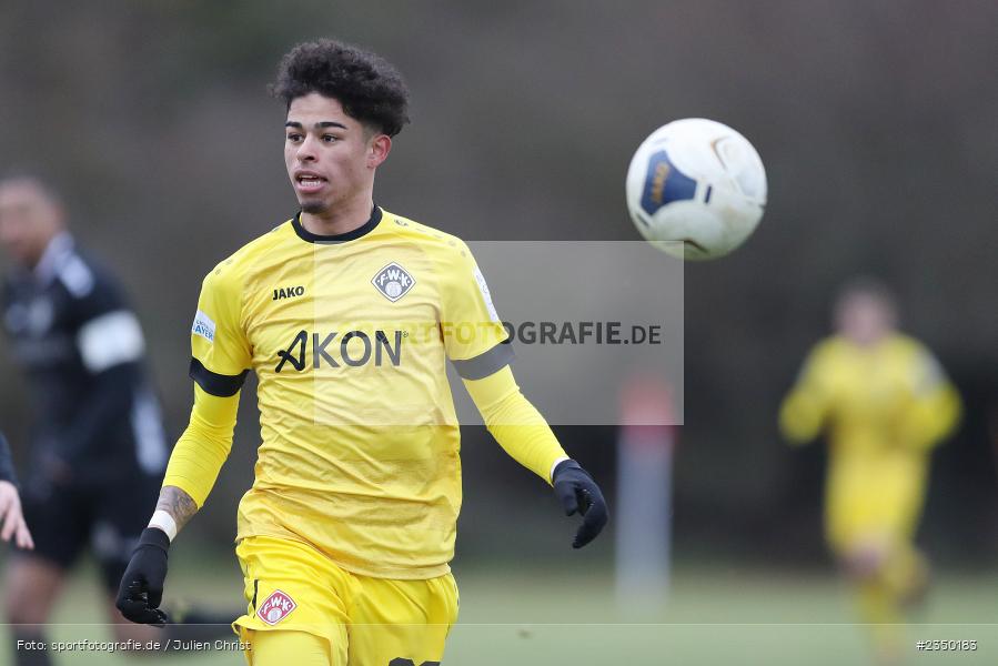 Andre Leipold, Sportgelände Am Sonnenstuhl, Randersacker, 28.01.2023, sport, action, BFV, Fussball, Bayernliga Nord, Regionalliga Bayern, Landesfreundschaftsspiele, DJK, FWK, DJK Gebenbach, FC Würzburger Kickers - Bild-ID: 2350183