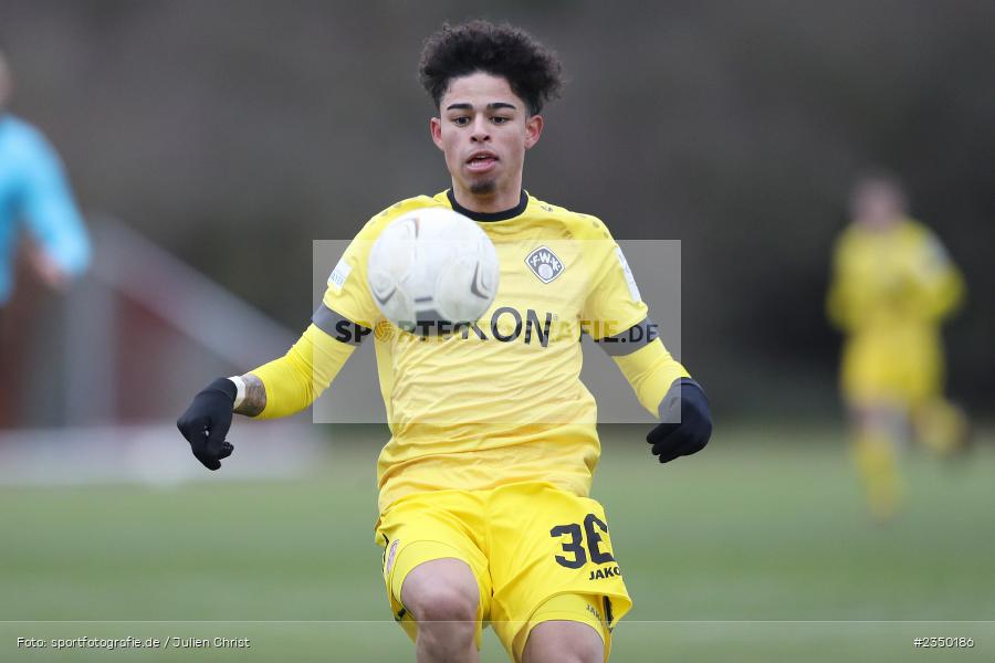 Andre Leipold, Sportgelände Am Sonnenstuhl, Randersacker, 28.01.2023, sport, action, BFV, Fussball, Bayernliga Nord, Regionalliga Bayern, Landesfreundschaftsspiele, DJK, FWK, DJK Gebenbach, FC Würzburger Kickers - Bild-ID: 2350186