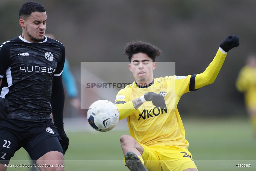 Andre Leipold, Sportgelände Am Sonnenstuhl, Randersacker, 28.01.2023, sport, action, BFV, Fussball, Bayernliga Nord, Regionalliga Bayern, Landesfreundschaftsspiele, DJK, FWK, DJK Gebenbach, FC Würzburger Kickers - Bild-ID: 2350187