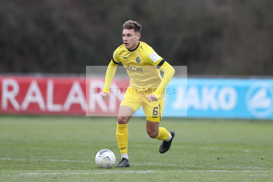 Marius Wegmann, Sportgelände Am Sonnenstuhl, Randersacker, 28.01.2023, sport, action, BFV, Fussball, Bayernliga Nord, Regionalliga Bayern, Landesfreundschaftsspiele, DJK, FWK, DJK Gebenbach, FC Würzburger Kickers - Bild-ID: 2350188