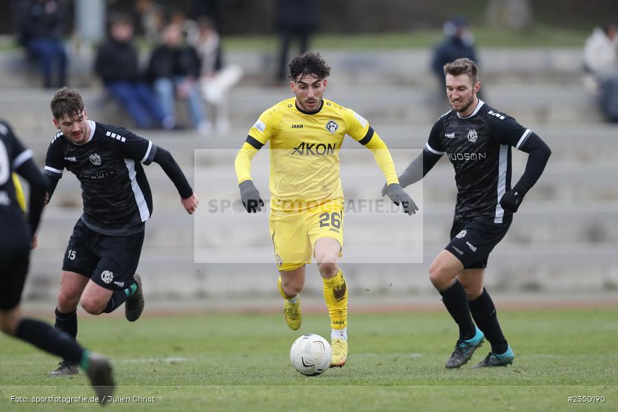 Domenico Alberico, Sportgelände Am Sonnenstuhl, Randersacker, 28.01.2023, sport, action, BFV, Fussball, Bayernliga Nord, Regionalliga Bayern, Landesfreundschaftsspiele, DJK, FWK, DJK Gebenbach, FC Würzburger Kickers - Bild-ID: 2350190