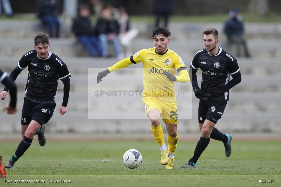 Domenico Alberico, Sportgelände Am Sonnenstuhl, Randersacker, 28.01.2023, sport, action, BFV, Fussball, Bayernliga Nord, Regionalliga Bayern, Landesfreundschaftsspiele, DJK, FWK, DJK Gebenbach, FC Würzburger Kickers - Bild-ID: 2350191