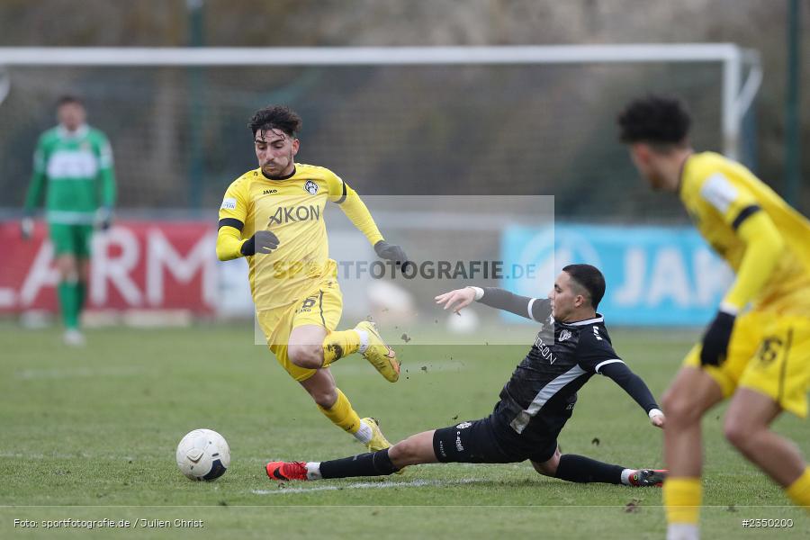 Domenico Alberico, Sportgelände Am Sonnenstuhl, Randersacker, 28.01.2023, sport, action, BFV, Fussball, Bayernliga Nord, Regionalliga Bayern, Landesfreundschaftsspiele, DJK, FWK, DJK Gebenbach, FC Würzburger Kickers - Bild-ID: 2350200