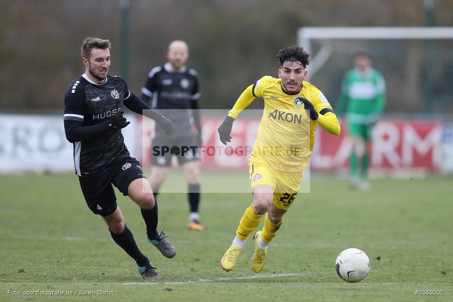 Domenico Alberico, Sportgelände Am Sonnenstuhl, Randersacker, 28.01.2023, sport, action, BFV, Fussball, Bayernliga Nord, Regionalliga Bayern, Landesfreundschaftsspiele, DJK, FWK, DJK Gebenbach, FC Würzburger Kickers - Bild-ID: 2350202