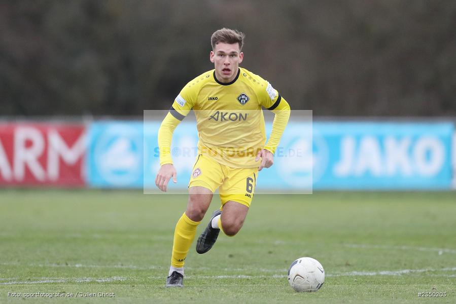 Marius Wegmann, Sportgelände Am Sonnenstuhl, Randersacker, 28.01.2023, sport, action, BFV, Fussball, Bayernliga Nord, Regionalliga Bayern, Landesfreundschaftsspiele, DJK, FWK, DJK Gebenbach, FC Würzburger Kickers - Bild-ID: 2350203