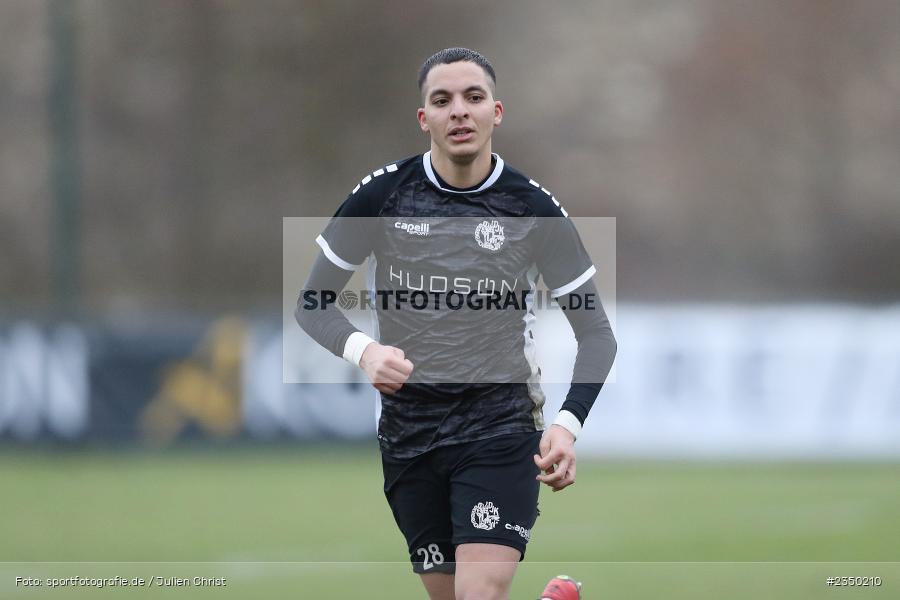 Salah El Berd, Sportgelände Am Sonnenstuhl, Randersacker, 28.01.2023, sport, action, BFV, Fussball, Bayernliga Nord, Regionalliga Bayern, Landesfreundschaftsspiele, DJK, FWK, DJK Gebenbach, FC Würzburger Kickers - Bild-ID: 2350210