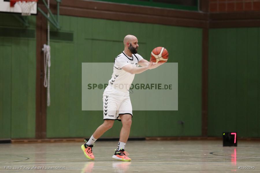 Vincent Papke, Erwin-Amann-Halle, Karlstadt, 28.01.2023, sport, action, DBB, Bezirksoberliga Herren, 12. Spieltag, Basketball, SGO, TSV, SG Oerlenbach/Ebenhausen, TSV Karlstadt - Bild-ID: 2350290