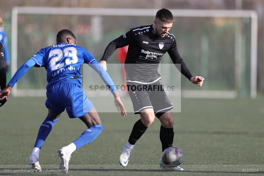 Lukas Huscher, Sepp-Endres-Sportanlage, Würzburg, 29.01.2023, sport, action, Fussball, BFV, Landesfreundschaftsspiele, Landesliga Nordwest, Bayernliga Nord, TSV, FV04, WFV, TSV Unterpleichfeld, Würzburger FV - Bild-ID: 2350314