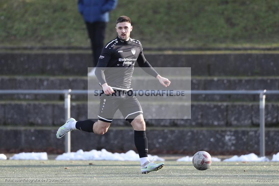 Lukas Huscher, Sepp-Endres-Sportanlage, Würzburg, 29.01.2023, sport, action, Fussball, BFV, Landesfreundschaftsspiele, Landesliga Nordwest, Bayernliga Nord, TSV, FV04, WFV, TSV Unterpleichfeld, Würzburger FV - Bild-ID: 2350372