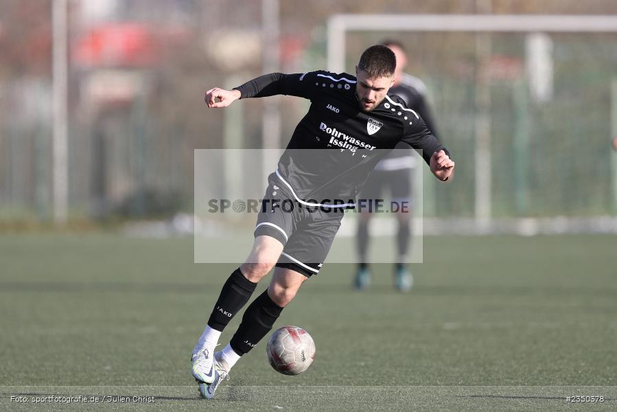 Lukas Huscher, Sepp-Endres-Sportanlage, Würzburg, 29.01.2023, sport, action, Fussball, BFV, Landesfreundschaftsspiele, Landesliga Nordwest, Bayernliga Nord, TSV, FV04, WFV, TSV Unterpleichfeld, Würzburger FV - Bild-ID: 2350378