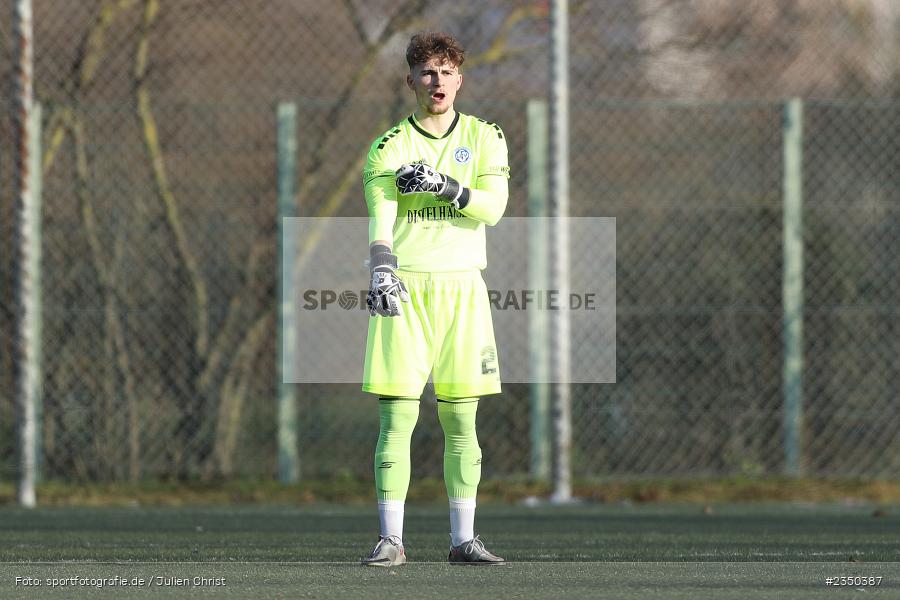 Julian Schmidt, Sepp-Endres-Sportanlage, Würzburg, 29.01.2023, sport, action, Fussball, BFV, Landesfreundschaftsspiele, Landesliga Nordwest, Bayernliga Nord, TSV, FV04, WFV, TSV Unterpleichfeld, Würzburger FV - Bild-ID: 2350387