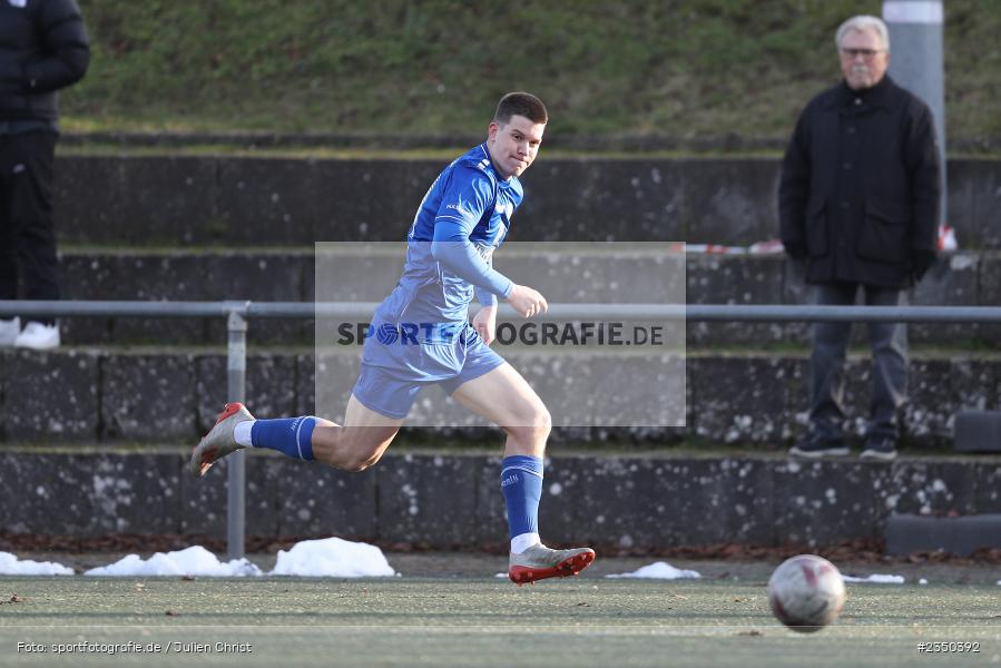 Fabio Gobbo, Sepp-Endres-Sportanlage, Würzburg, 29.01.2023, sport, action, Fussball, BFV, Landesfreundschaftsspiele, Landesliga Nordwest, Bayernliga Nord, TSV, FV04, WFV, TSV Unterpleichfeld, Würzburger FV - Bild-ID: 2350392