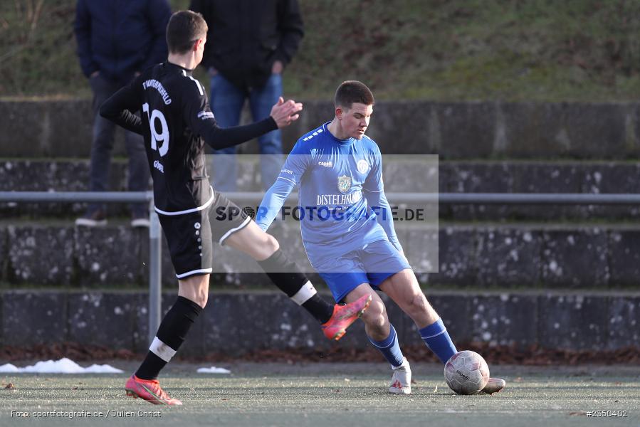 Fabio Gobbo, Sepp-Endres-Sportanlage, Würzburg, 29.01.2023, sport, action, Fussball, BFV, Landesfreundschaftsspiele, Landesliga Nordwest, Bayernliga Nord, TSV, FV04, WFV, TSV Unterpleichfeld, Würzburger FV - Bild-ID: 2350402