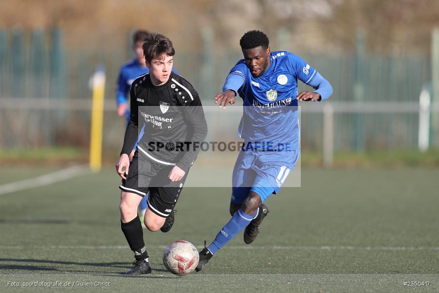 Tom Oeffner, Sepp-Endres-Sportanlage, Würzburg, 29.01.2023, sport, action, Fussball, BFV, Landesfreundschaftsspiele, Landesliga Nordwest, Bayernliga Nord, TSV, FV04, WFV, TSV Unterpleichfeld, Würzburger FV - Bild-ID: 2350417