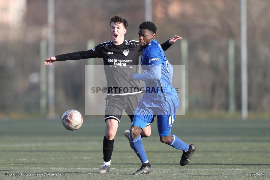 Jayson Tuda, Sepp-Endres-Sportanlage, Würzburg, 29.01.2023, sport, action, Fussball, BFV, Landesfreundschaftsspiele, Landesliga Nordwest, Bayernliga Nord, TSV, FV04, WFV, TSV Unterpleichfeld, Würzburger FV - Bild-ID: 2350447