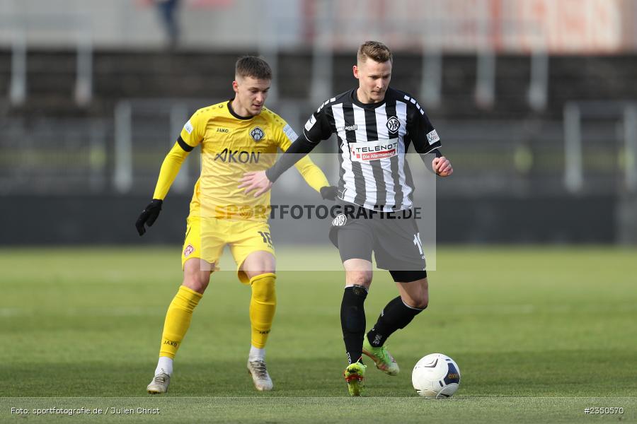 Benjamin Kindsvater, FLYERALARM Arena, Würzburg, 04.02.2023, sport, action, Fussball, BFV, Landesfreundschaftsspiele, Regionalliga Südwest, Regionalliga Bayern, VFR, FWK, VfR Aalen, FC Würzburger Kickers - Bild-ID: 2350570