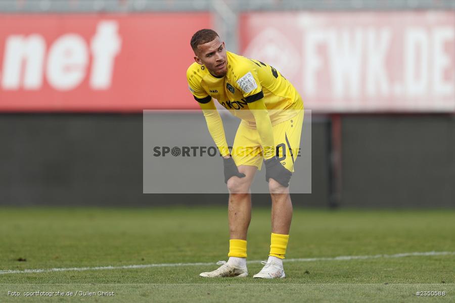 Benyas Solomon Junge-Abiol, FLYERALARM Arena, Würzburg, 04.02.2023, sport, action, Fussball, BFV, Landesfreundschaftsspiele, Regionalliga Südwest, Regionalliga Bayern, VFR, FWK, VfR Aalen, FC Würzburger Kickers - Bild-ID: 2350588