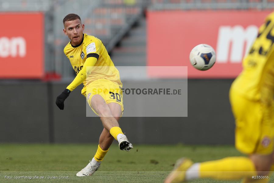 Benyas Solomon Junge-Abiol, FLYERALARM Arena, Würzburg, 04.02.2023, sport, action, Fussball, BFV, Landesfreundschaftsspiele, Regionalliga Südwest, Regionalliga Bayern, VFR, FWK, VfR Aalen, FC Würzburger Kickers - Bild-ID: 2350616