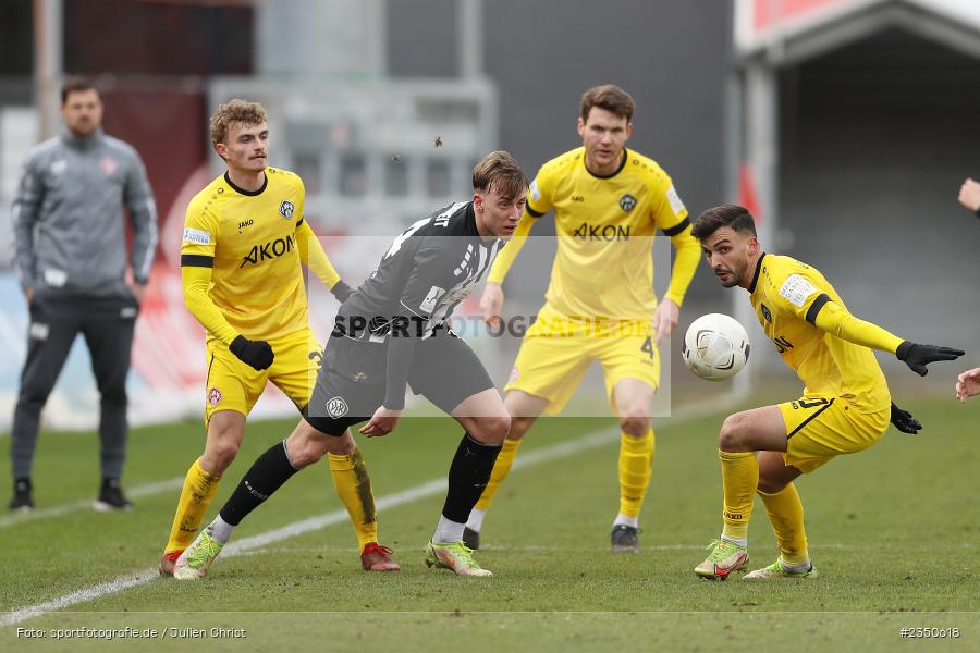 Levin Noel Kundruweit, FLYERALARM Arena, Würzburg, 04.02.2023, sport, action, Fussball, BFV, Landesfreundschaftsspiele, Regionalliga Südwest, Regionalliga Bayern, VFR, FWK, VfR Aalen, FC Würzburger Kickers - Bild-ID: 2350618