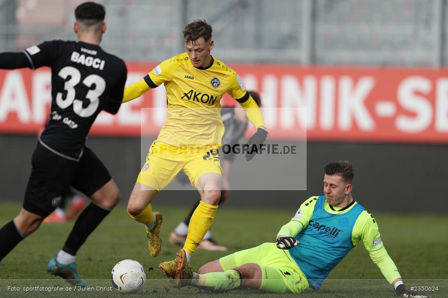 Franz Helmer, FLYERALARM Arena, Würzburg, 04.02.2023, sport, action, Fussball, BFV, Landesfreundschaftsspiele, Regionalliga Südwest, Regionalliga Bayern, VFR, FWK, VfR Aalen, FC Würzburger Kickers - Bild-ID: 2350624