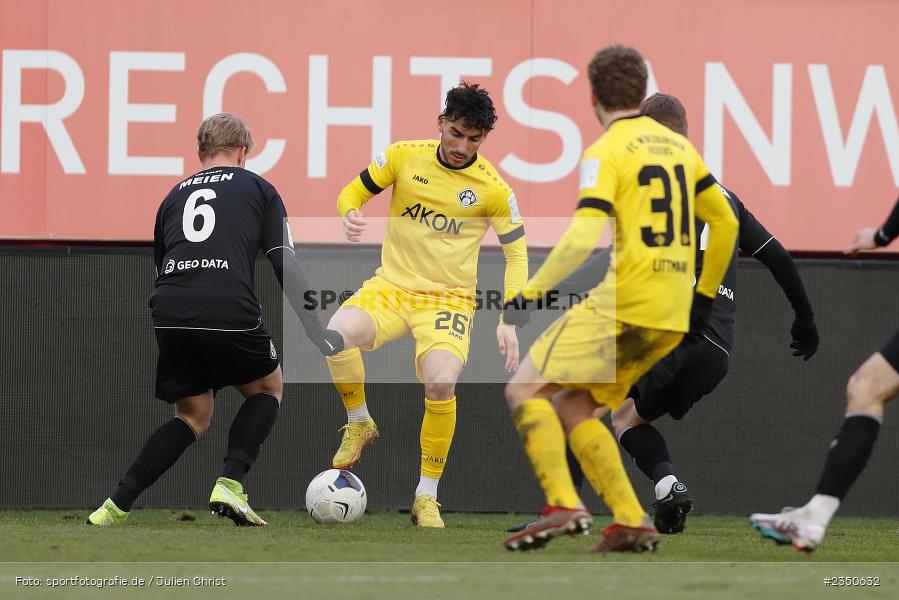 Domenico Alberico, FLYERALARM Arena, Würzburg, 04.02.2023, sport, action, Fussball, BFV, Landesfreundschaftsspiele, Regionalliga Südwest, Regionalliga Bayern, VFR, FWK, VfR Aalen, FC Würzburger Kickers - Bild-ID: 2350632