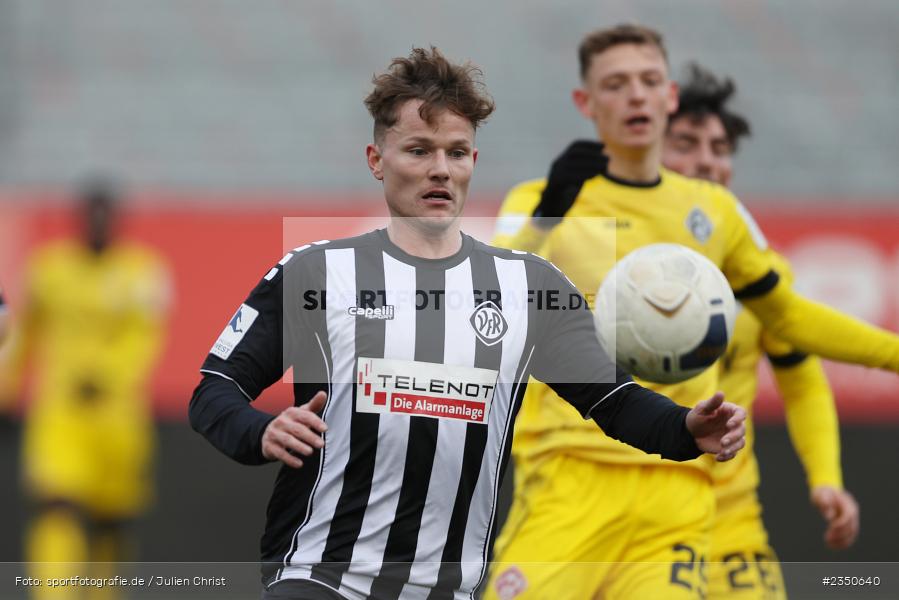 Leon Volz, FLYERALARM Arena, Würzburg, 04.02.2023, sport, action, Fussball, BFV, Landesfreundschaftsspiele, Regionalliga Südwest, Regionalliga Bayern, VFR, FWK, VfR Aalen, FC Würzburger Kickers - Bild-ID: 2350640