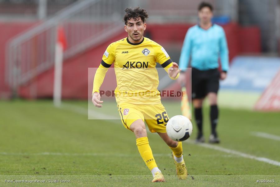 Domenico Alberico, FLYERALARM Arena, Würzburg, 04.02.2023, sport, action, Fussball, BFV, Landesfreundschaftsspiele, Regionalliga Südwest, Regionalliga Bayern, VFR, FWK, VfR Aalen, FC Würzburger Kickers - Bild-ID: 2350643