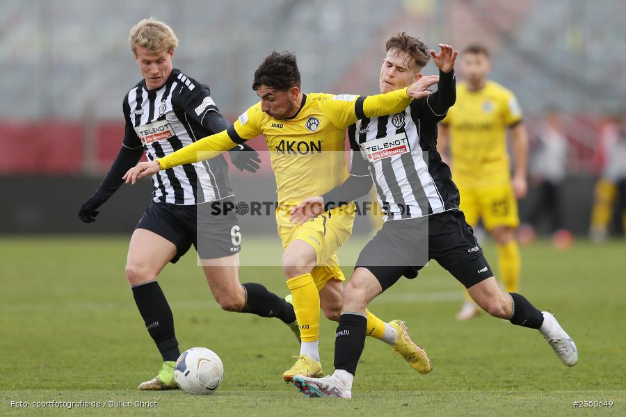 Domenico Alberico, FLYERALARM Arena, Würzburg, 04.02.2023, sport, action, Fussball, BFV, Landesfreundschaftsspiele, Regionalliga Südwest, Regionalliga Bayern, VFR, FWK, VfR Aalen, FC Würzburger Kickers - Bild-ID: 2350649